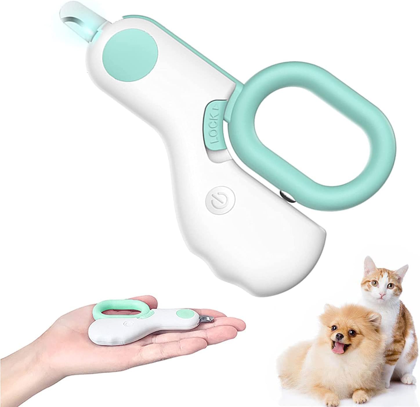 Small Animals Nail Clippers with LED Lights to Avoid Excessive Cutting and Razor Sharp Blades – Professional Claw Trimmer for Tiny Dog Cat Kitten Bunny Rabbit Bird Guinea Pigs Ferret Hamsters (Blue)