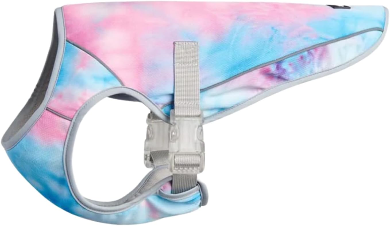 Spark Paws Dog Cooling Vest – SPF 50 UV Sun Protection – Summer Heat Relief Gear for Dogs, Lightweight, Evaporative Cooling – Dog Anxiety Relief Vest During Hot Days – Snowcone, Medium