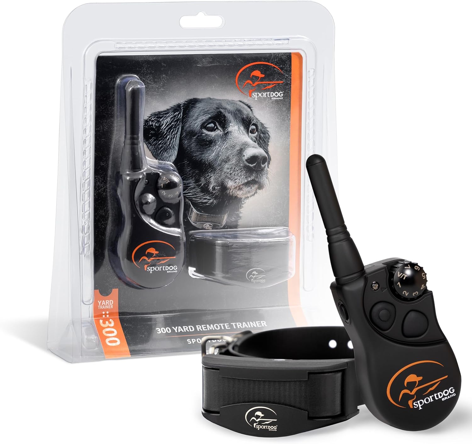 SportDOG YardTrainer 300 Remote Trainer – Off-Leash Safety Tool – Quick-Charge – Waterproof DryTek Technology – Compact E-Collar – Remote Dog Collar – 300-Yard Range