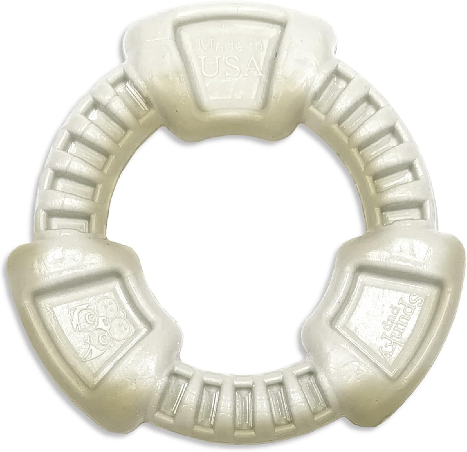 Spunky Pup Clean Earth Recycled Ring Dog Toy | Made from 100% Recycled Water Bottles | Eco-Friendly | Chicken Flavored | Dental Texture Promotes Clean Teeth and Gums | Dog Ring Toy Made in The USA Spunky Pup Clean Earth Recycled Ring Dog Toy | Made from 100% Recycled Water Bottles | Eco-Friendly | Chicken Flavored | Dental Texture Promotes Clean Teeth and Gums | Dog Ring Toy Made in The USA