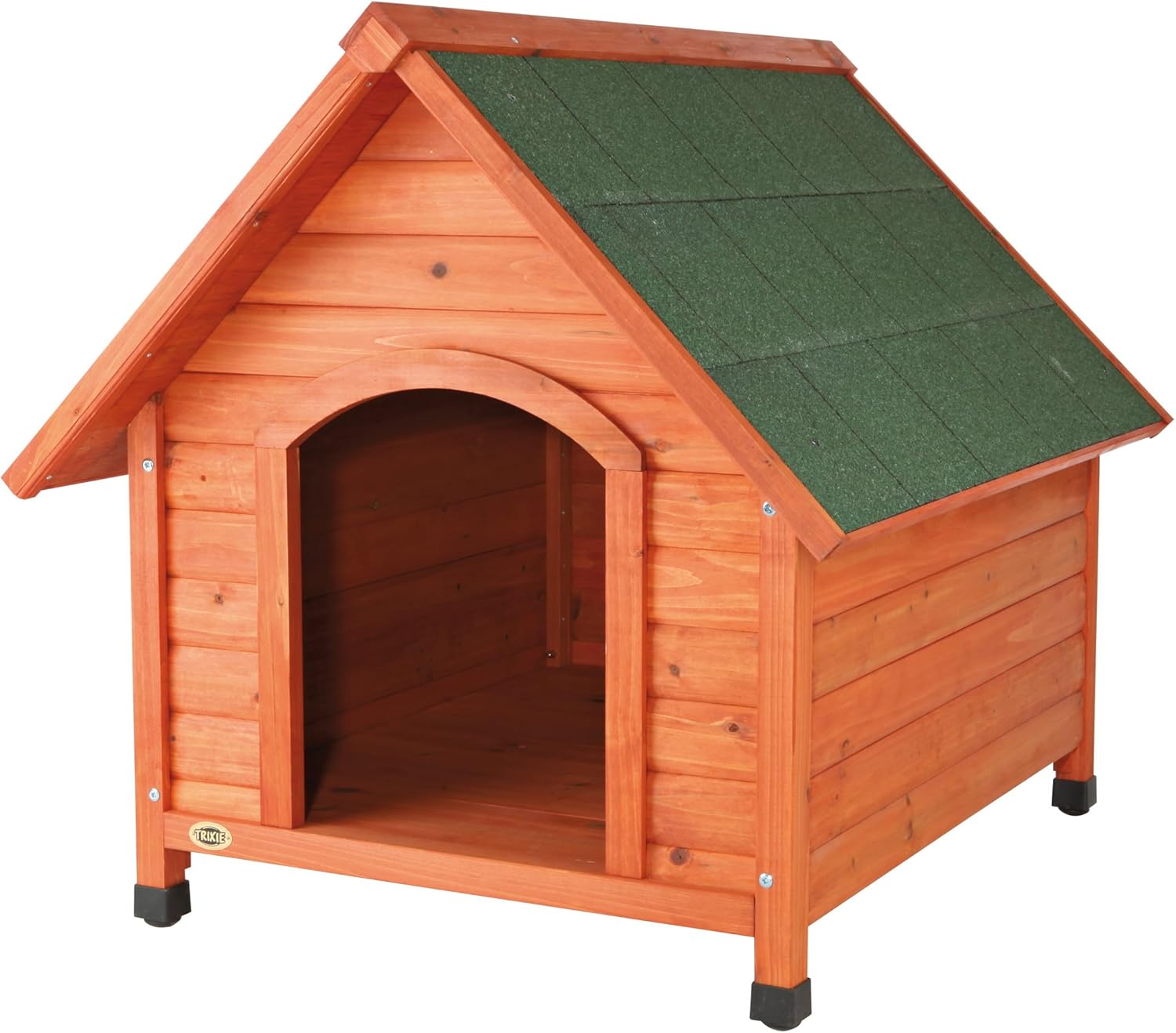 TRIXIE Natura Pitched Roof Dog House, 30″ L X 28″ W X 30.5″ H