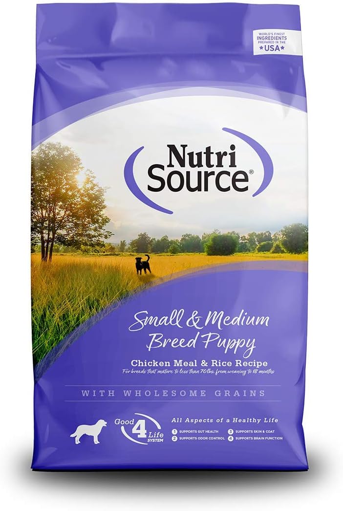 Tuffy’S Pet Food Nutrisource 1.5-Pound Chicken And Rice Formula Breed Dry Puppy Food, Small/Medium