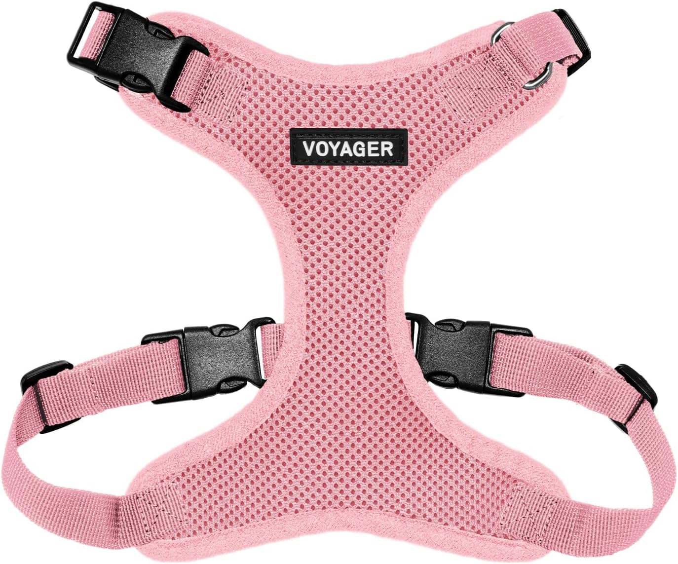 Voyager Step-in Pet Harness – All Weather Mesh, Adjustable Step in Harness for Cats and Dogs by Best Pet Supplies – Pink, M