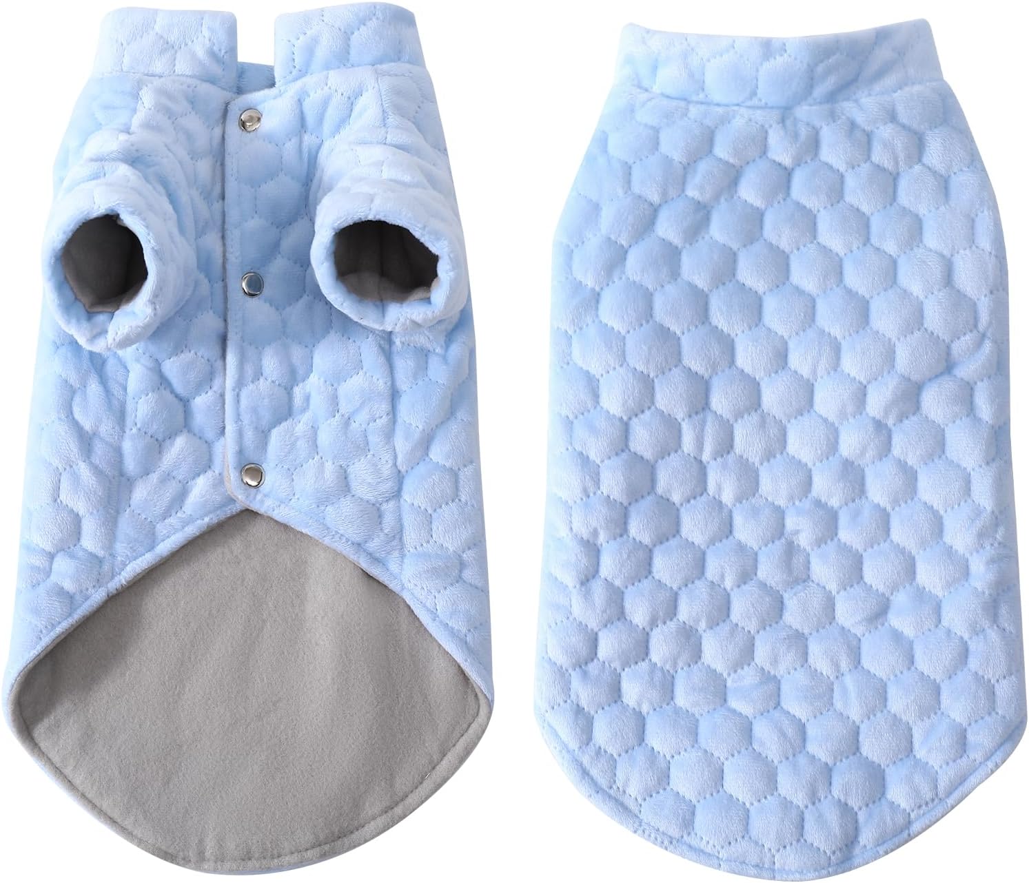 Warm Dog Coat, Winter Coat Pet Cold Weather Coats Cozy Snow Vest for Small Medium Dogs (Blue, X-Large)