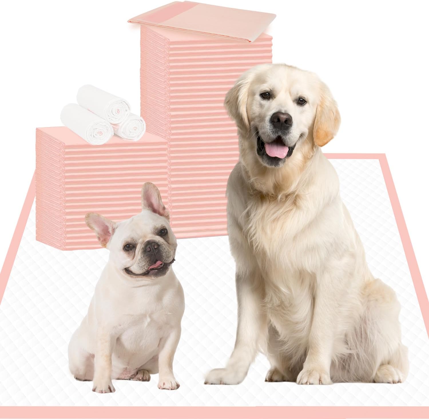 XXL Puppy Pads, 35 Count Dog Pads Extra Large, 36″×36″ Pink Pee Pads for Dogs｜Disposable Training Pads, Super Absorbent & Leak-Proof & Quick Drying Potty Pads for Doggy