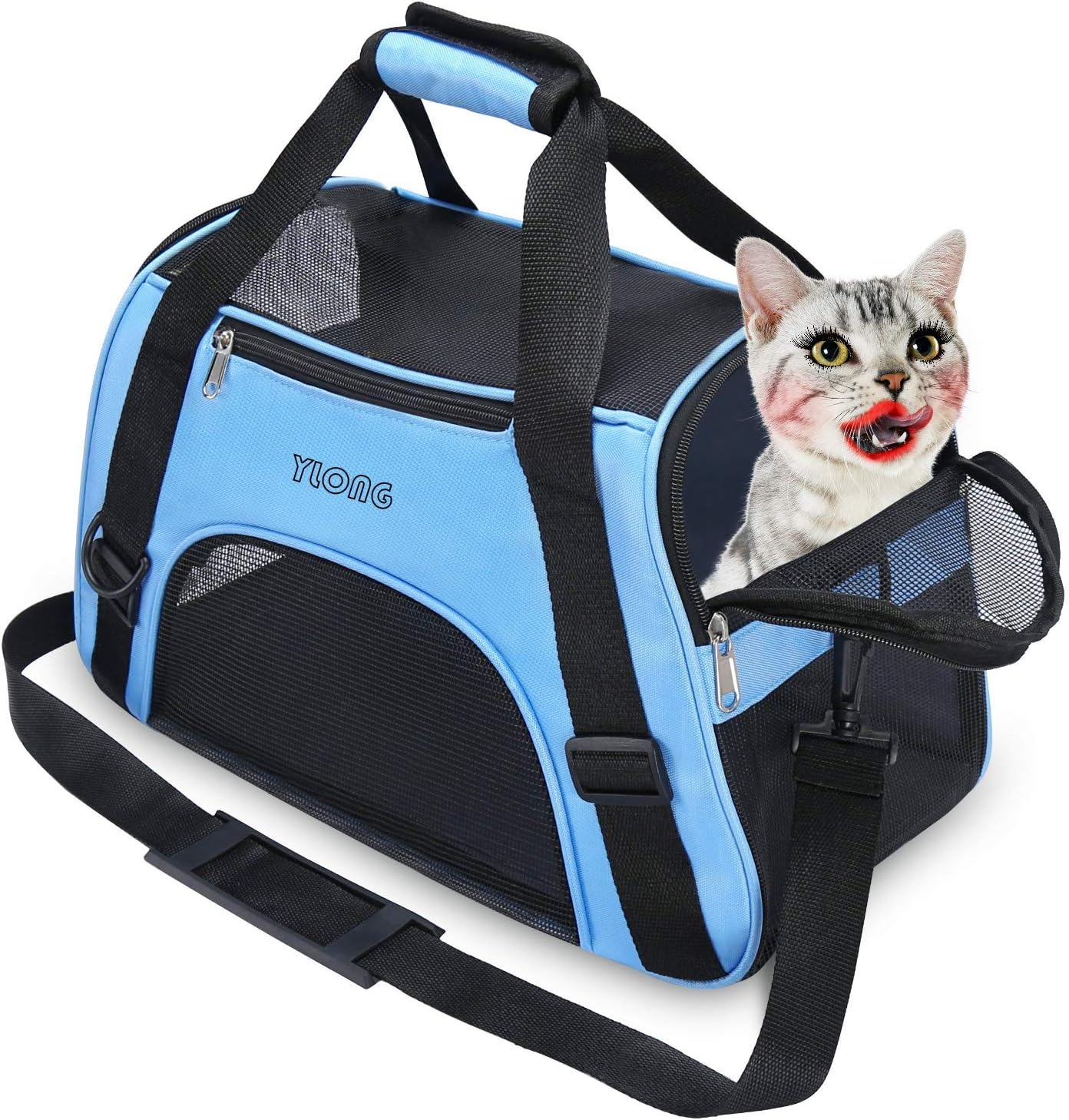 YLONG Airline Approved Pet Carrier,Soft-Sided Pet Travel Carrier for Cats Dogs Puppy Comfort Portable Foldable Pet Bag YLONG Airline Approved Pet Carrier,Soft-Sided Pet Travel Carrier for Cats Dogs Puppy Comfort Portable Foldable Pet Bag