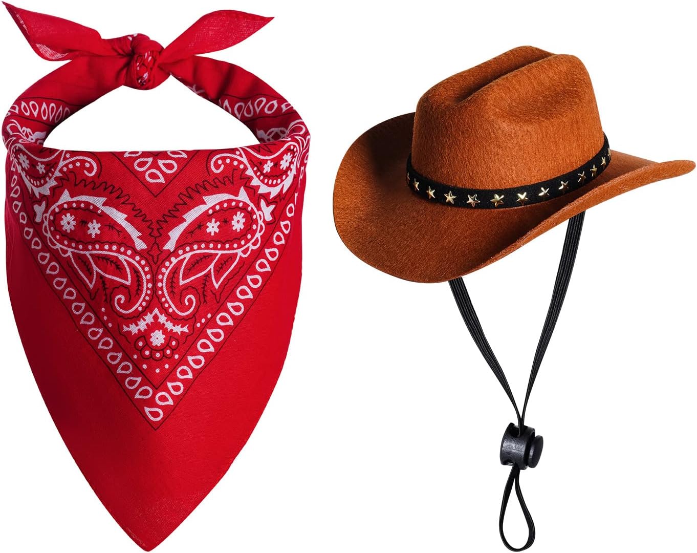 choyaxo Pet Cowboy Costume Halloween Costumes for Dogs Cat Cowboy Hat with Bandana Scarf (Small) choyaxo Pet Cowboy Costume Halloween Costumes for Dogs Cat Cowboy Hat with Bandana Scarf (Small)