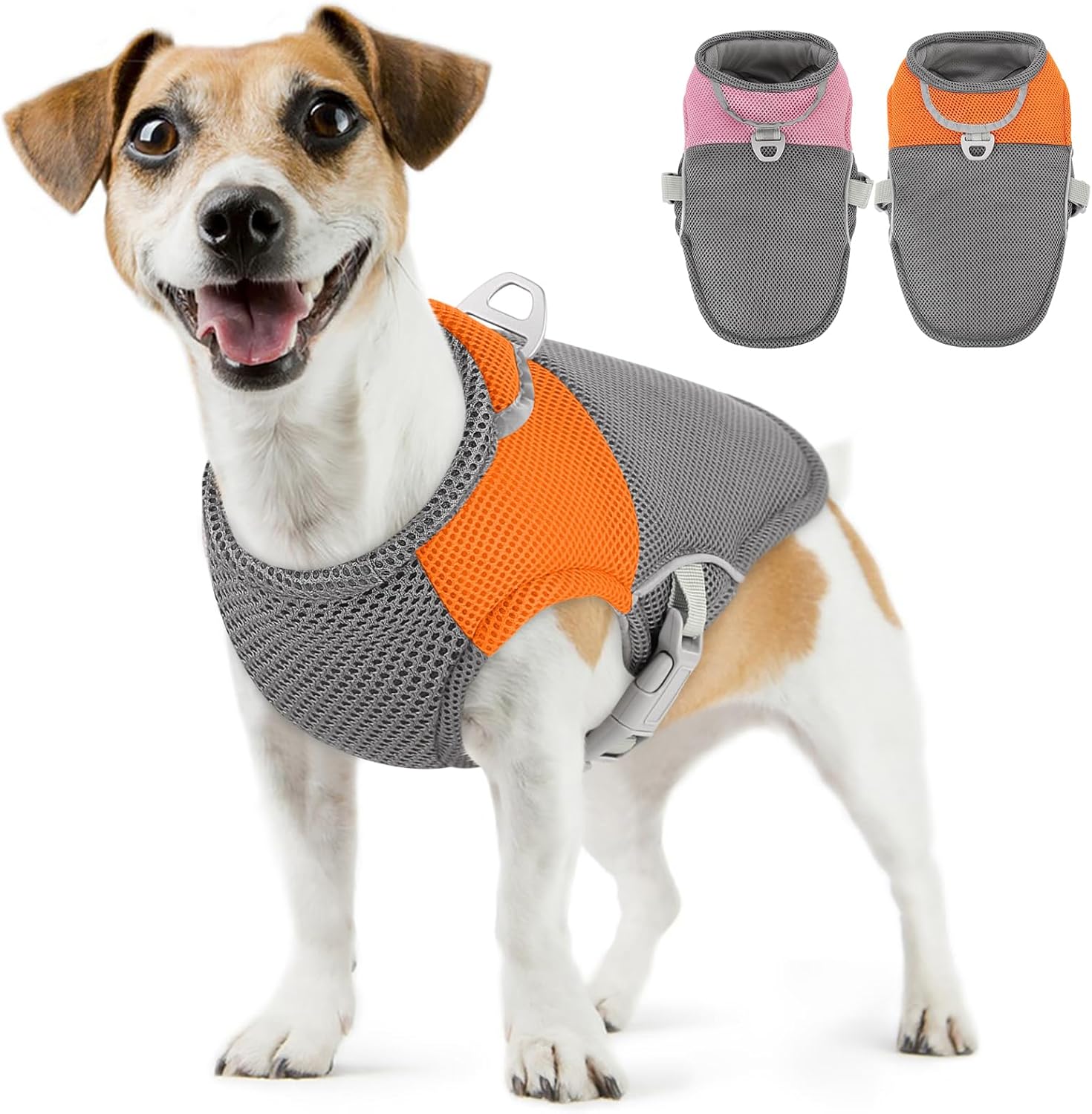 AOFITEE Dog Cooling Vest Small Dog, Lightweight Cooling Jacket for Dogs, Breathable Dogs Cooler Shirt with Harness D-Ring, Pet Sun Shirt UV Protection Ice Vest for Small Medium and Large Pet, S