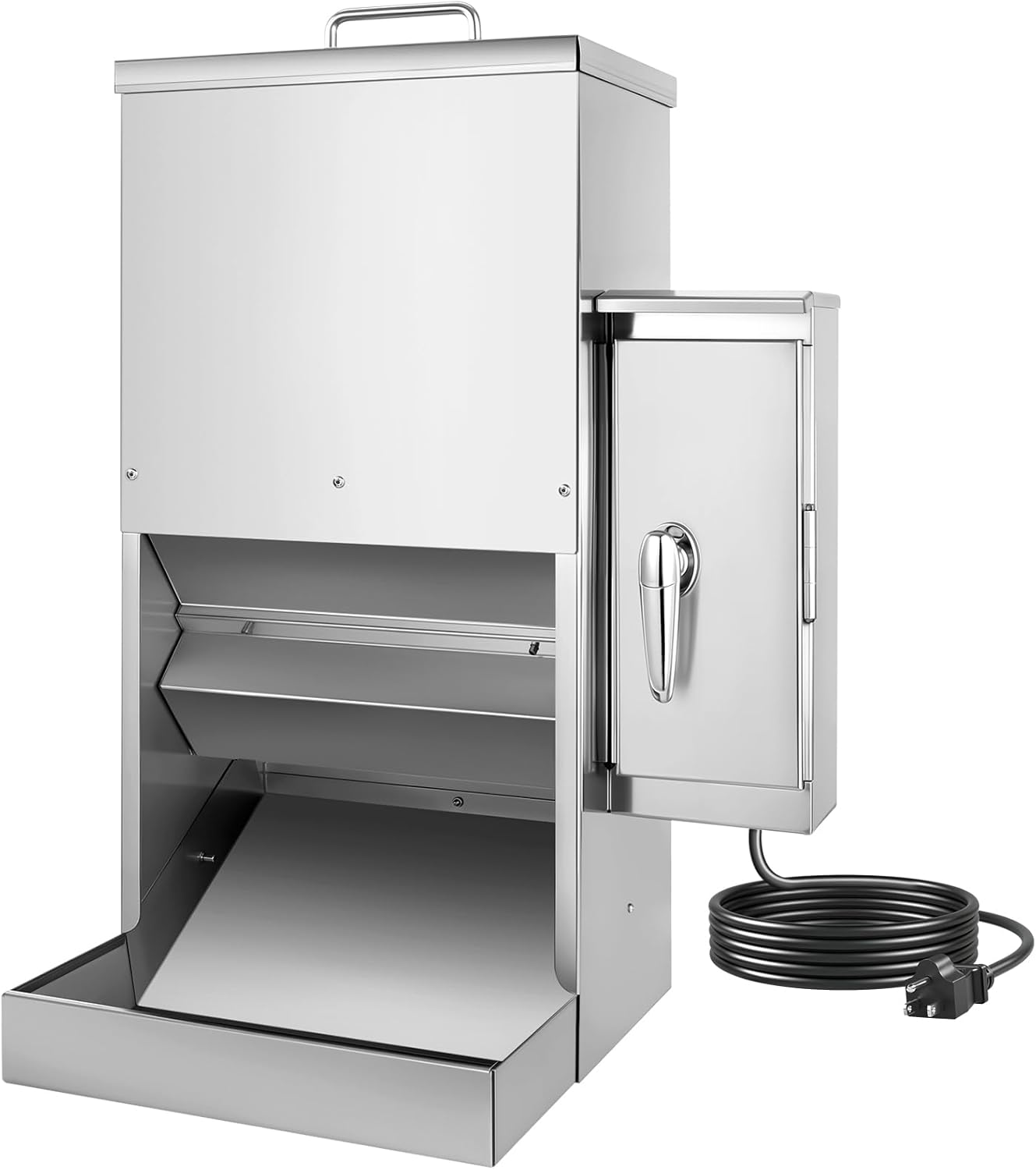 Chipak 16L Large Automatic Dog Feeder with Timer, Stainless Steel Pet Food Dispenser W/Programmable Feeding Schedule for Large Breed Dogs or Cats