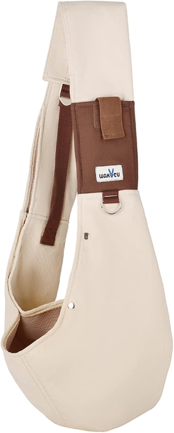 Dog Sling Carrier for Small Dogs – Front Dog Carrier with Adjustable Strap – Hands Free Pet Papoose Bag for Chest – Suitable for Puppy, Small Dogs, and Cats for Outdoor Travel,15 lbs