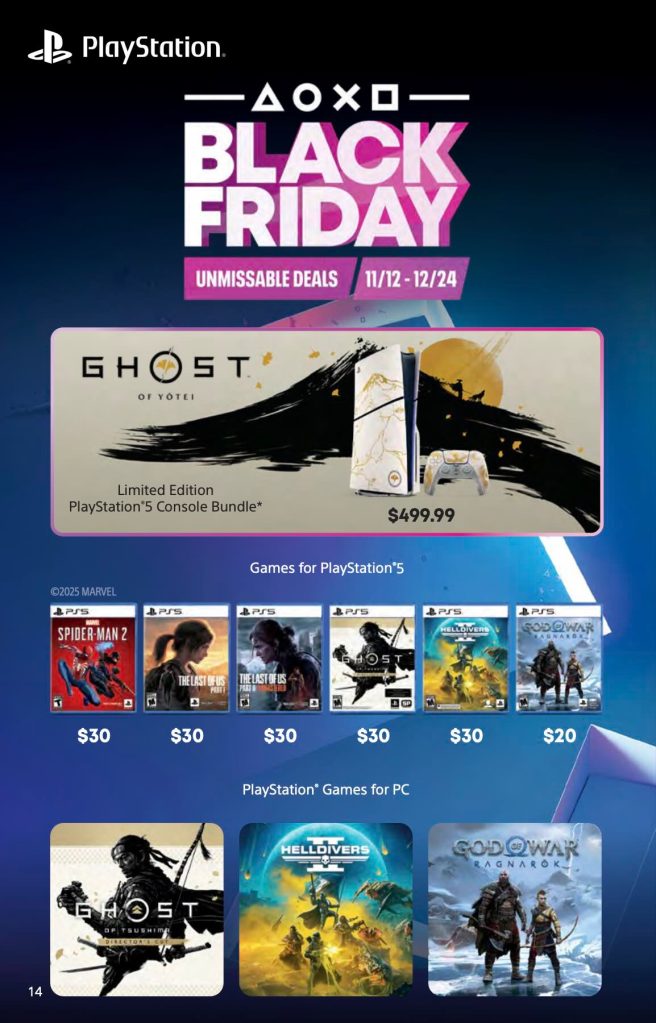 GameStop 2025 Black Friday ad