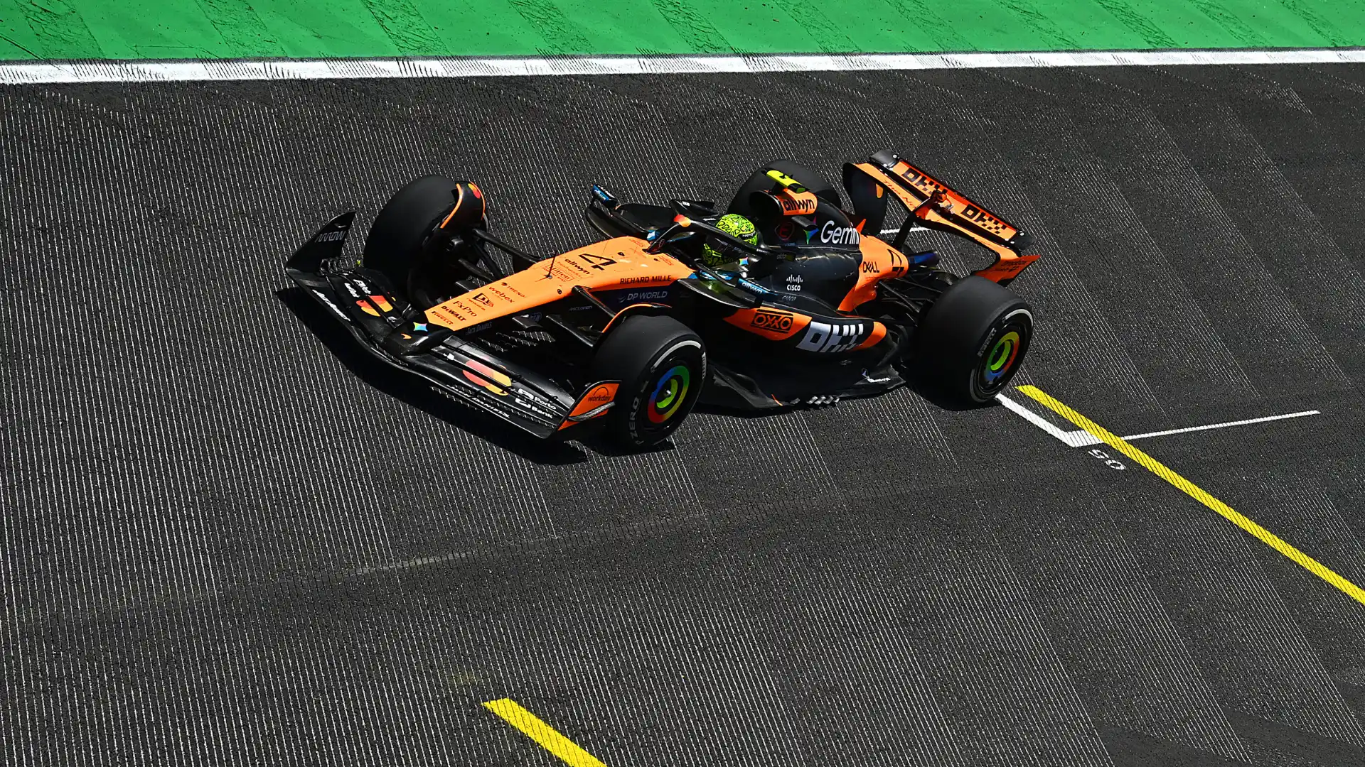 Lando Norris edges out team mate and title rival Oscar Piastri in sole Sao Paulo Grand Prix practice session