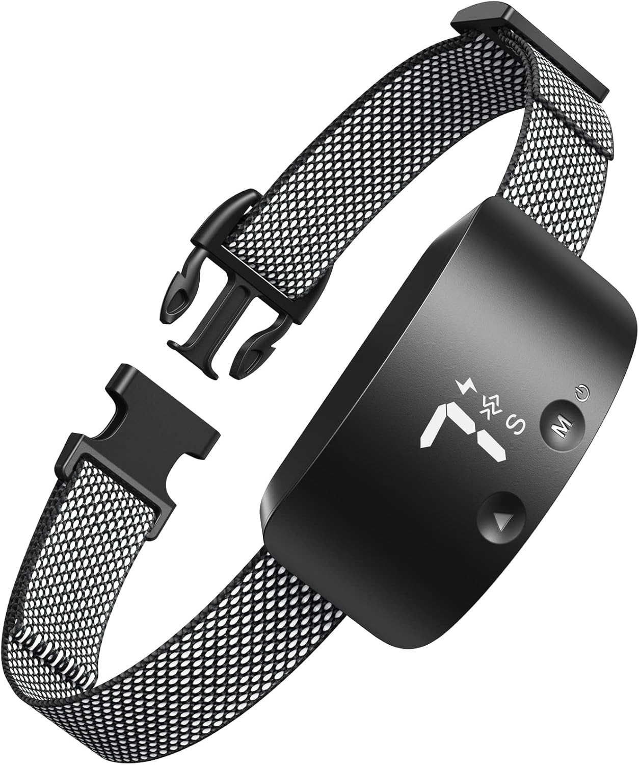 NBJU Bark Collar for Dogs,Rechargeable Anti Barking Training Collar with 7 Adjustable Sensitivity and Intensity Beep Vibration for Small Medium Large Dogs (Black)