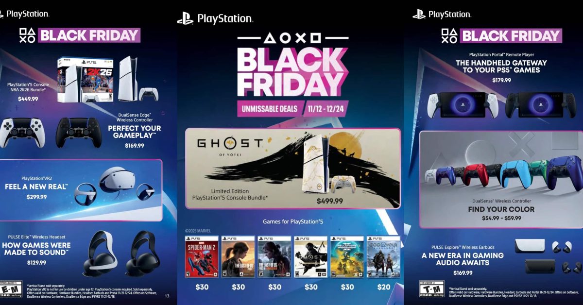 Official 2025 PlayStation Black Friday deals revealed