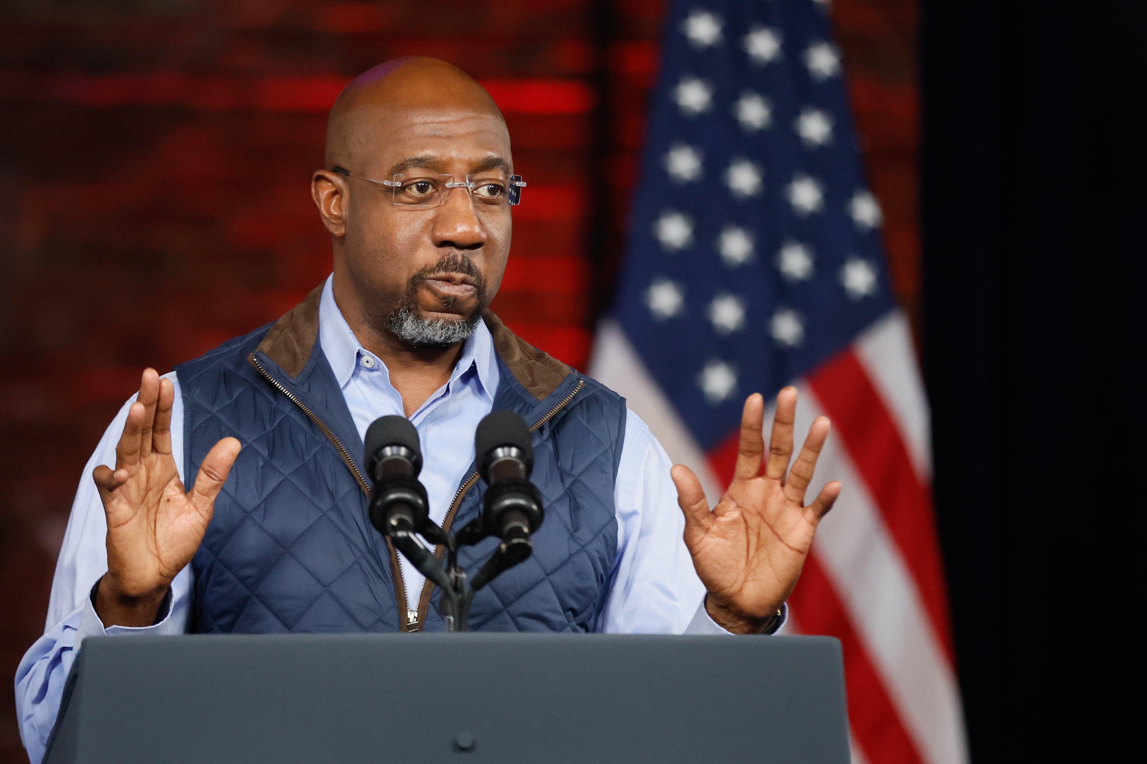 U.S. Sen. Raphael Warnock, D-Ga., is heading to a grocery store today. (AJC file photo)