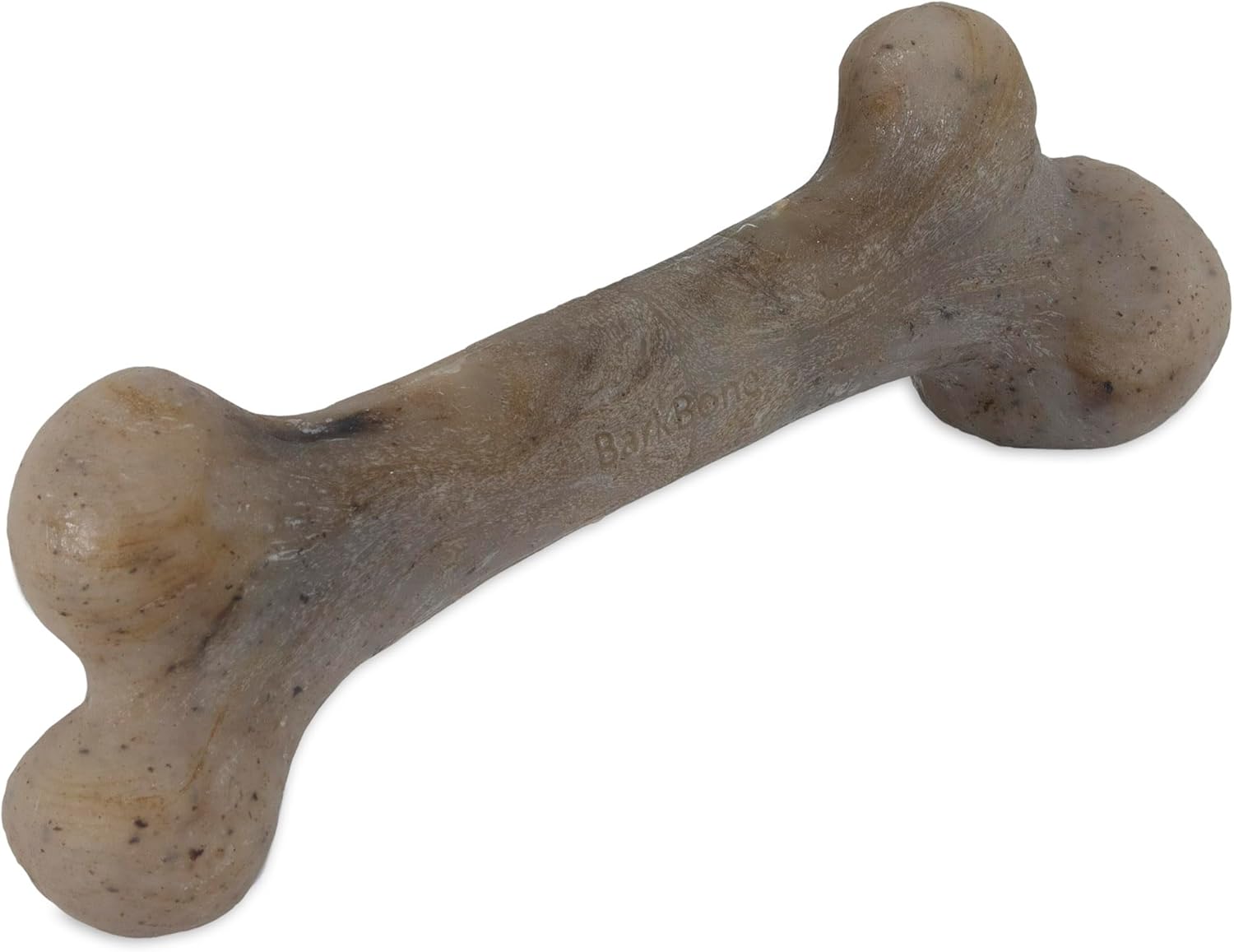 Pet Qwerks Dinosaur BarkBone – Nylon Dog Bone for Tough Chewers -Real Bacon Flavor