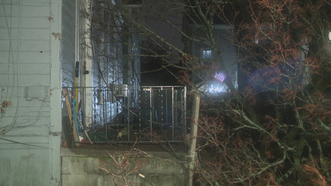 Powerful winds topple tree onto Buffalo home, with family inside