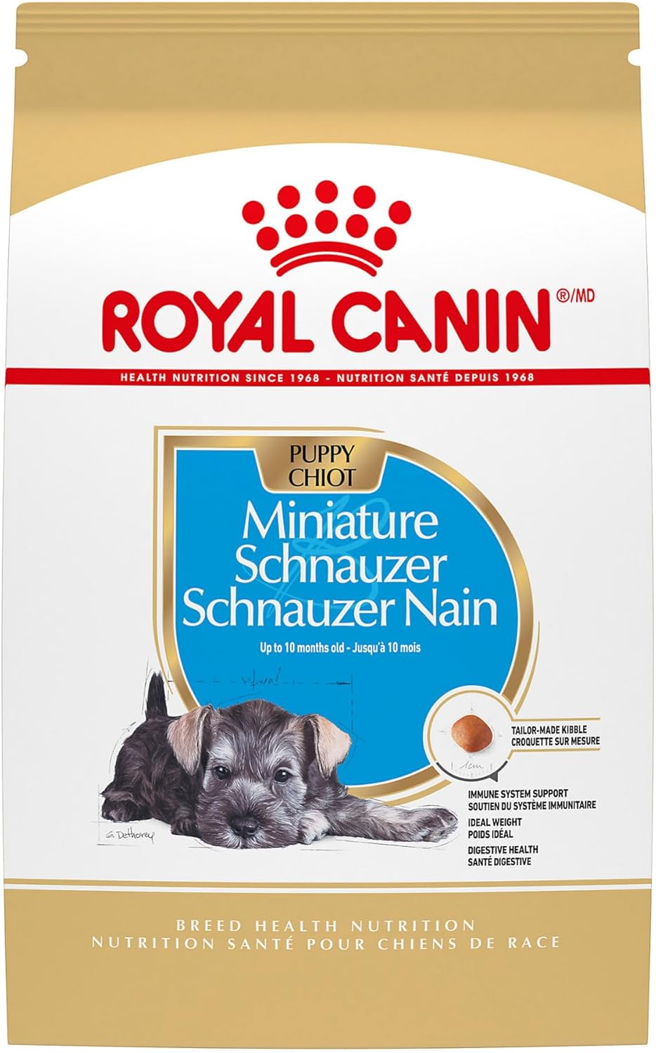 Royal Canin Breed Health Nutrition Miniature Schnauzer Puppy Dry Dog Food, 2.5 lb Bag