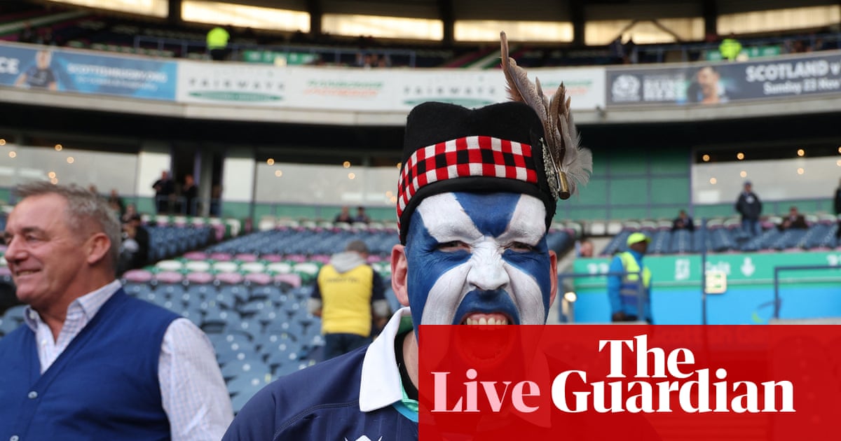 Scotland v New Zealand: Autumn Nations Series rugby union – live | Rugby union