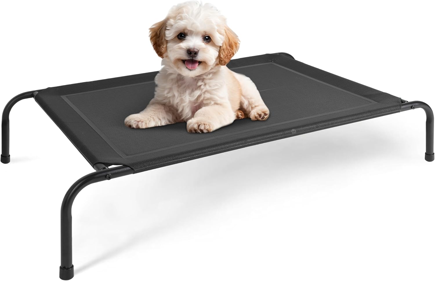 Simple Deluxe Cooling Elevated Dog Bed, Raised Portable Dog Cots Beds No-Slip Feet Durable Portable Indoor & Outdoor Pet Hammock Bed, 42×25.5×8 Inch, Black Simple Deluxe Cooling Elevated Dog Bed, Raised Portable Dog Cots Beds No-Slip Feet Durable Portable Indoor & Outdoor Pet Hammock Bed, 42×25.5×8 Inch, Black