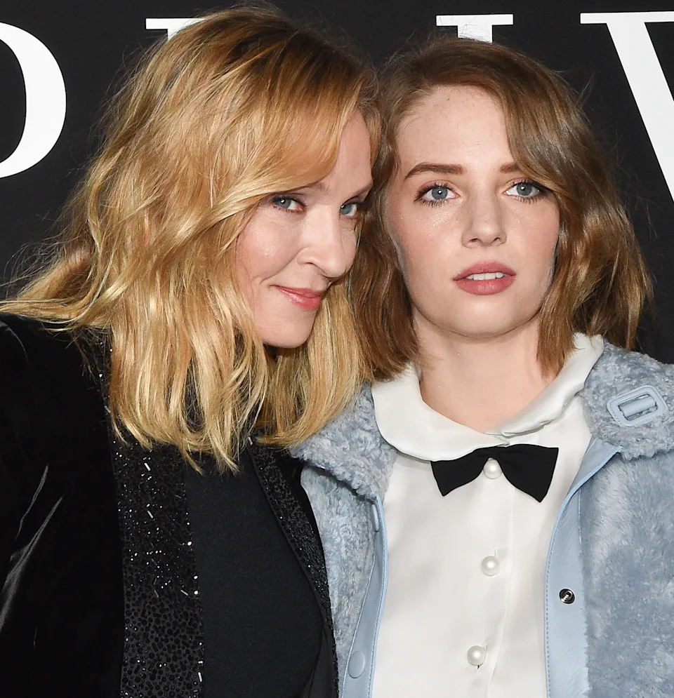 Uma and Maya at an event