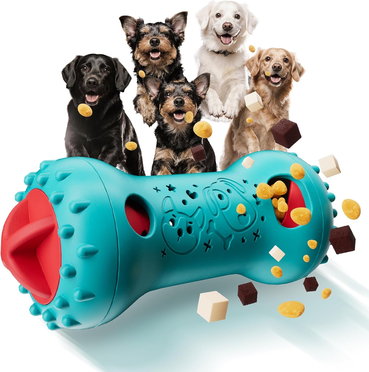 knitly Interactive Dog Toys, Adjustable Treat Dispensing Toy to Keep Them Busy, Dog Enrichment for Brain Stimulation & Cognitive for Puppy Puzzle to Reduce Boredom – Ideal Gift for Cats and Dogs