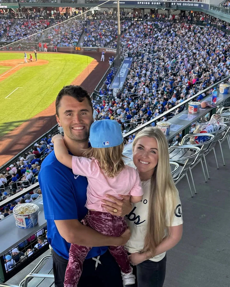 Charlie Kirk, Erika Kirk and their daughter