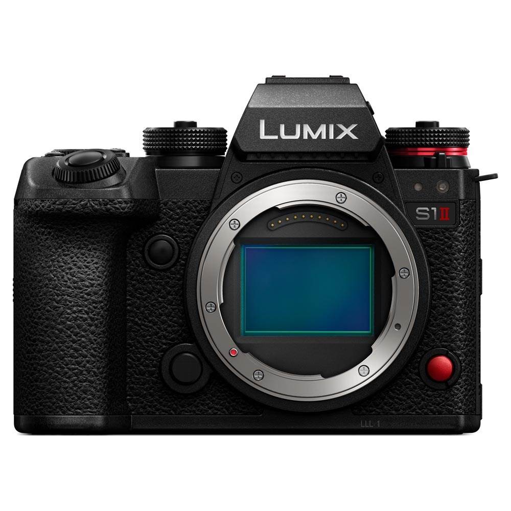Panasonic Lumix S1 II on a white background