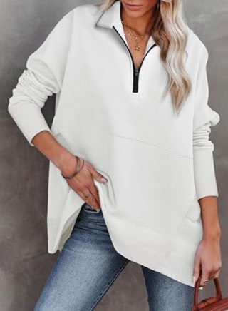 Dokotoo Oversized Half Zip Pullover