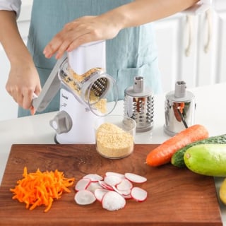 Geedel Rotary Kitchen Grater Mandoline Slicer