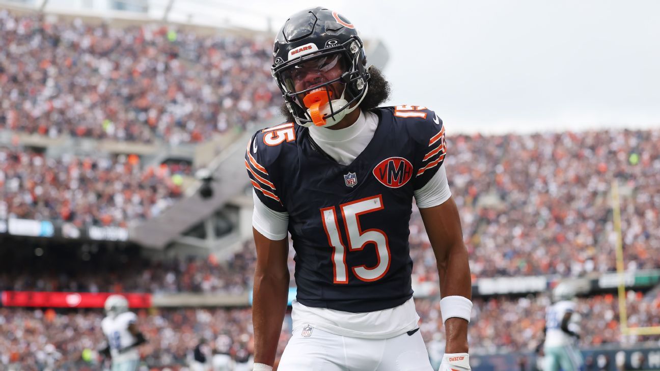 Bears’ Rome Odunze, Luther Burden III ruled out vs. Packers