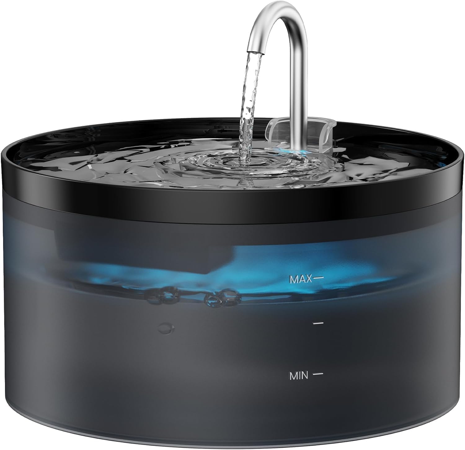 Cat Water Fountain: 108oz/3.2L Cat Fountain Super Silent Pet Drinking Dispenser – Water Fountains for Kitty Indoor – Quiet Pump and Faucet Design – Suitable for Cats and Dogs – BEMOONY