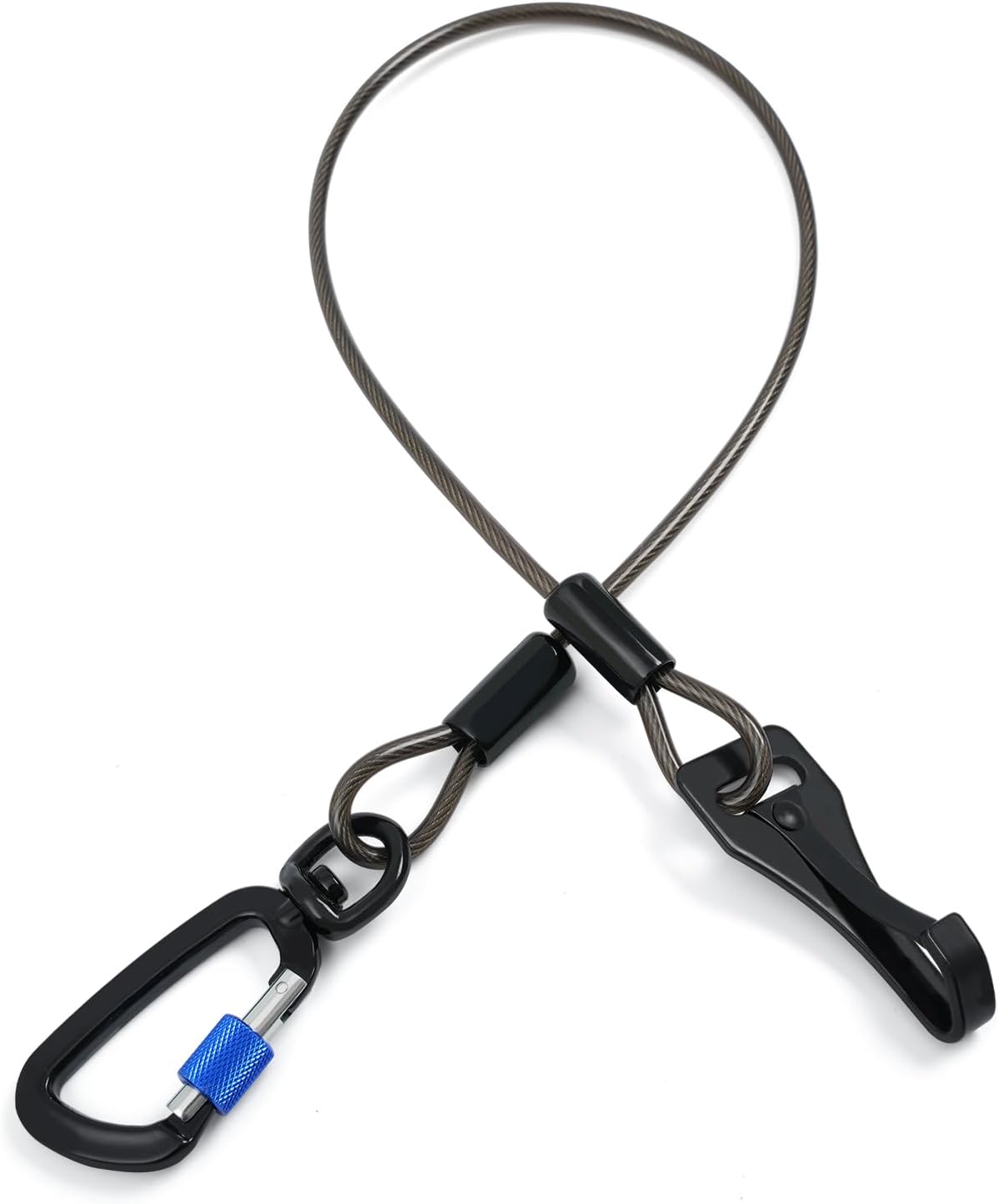 Chew Proof Dog Seat Belt for Car, 32 inch Black Dog Car Harness with Latch Bar Attachment and Aviation Aluminum Carabiner Up to 1000 lbs, Secure Dog Seatbelt Leash 1 Pack