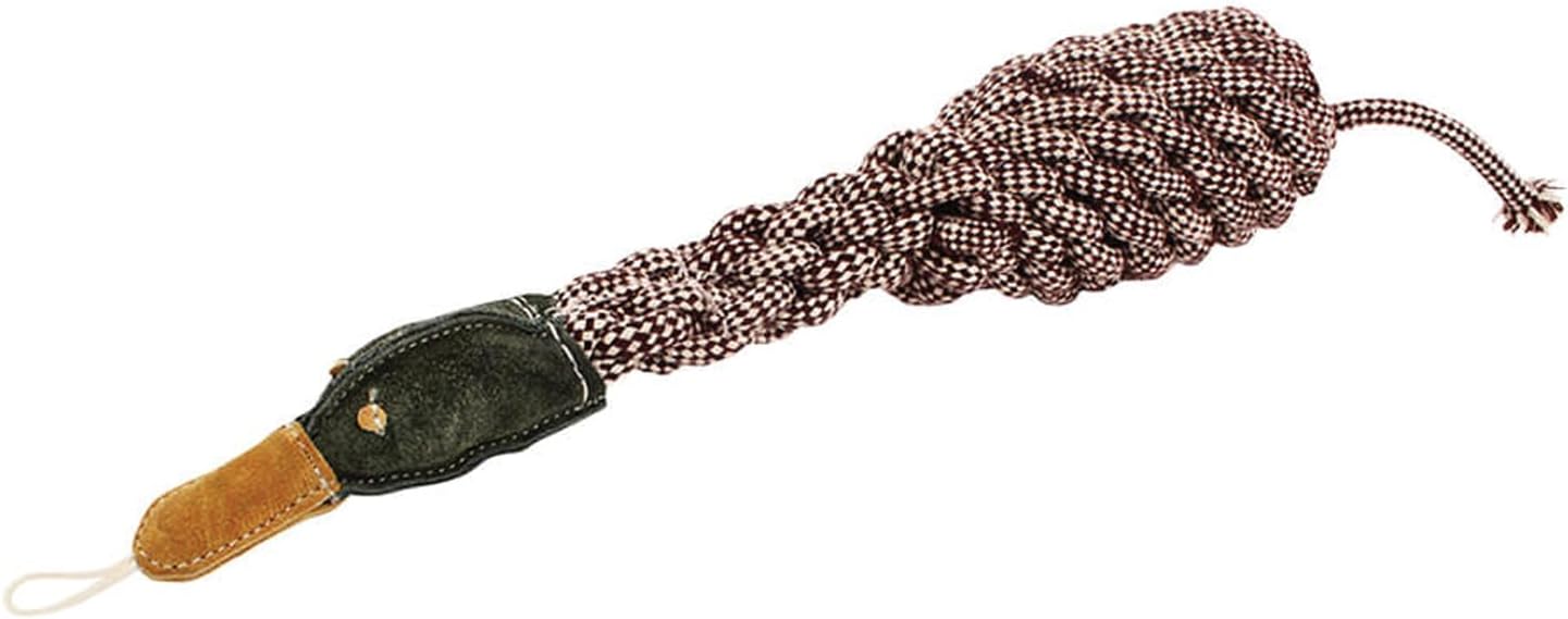 Crinkle Duck Natural Rope and Chew Toy Bird Dog Toy, Large, Brown