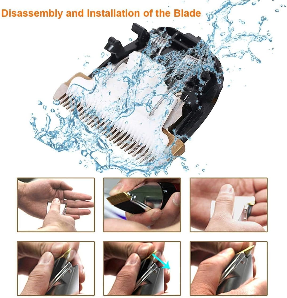 Dog Grooming Kit Pet Shaver Clippers Low Noise Rechargeable Cordless Electric Quiet Hair Clippers Set for Dogs Cats Pet