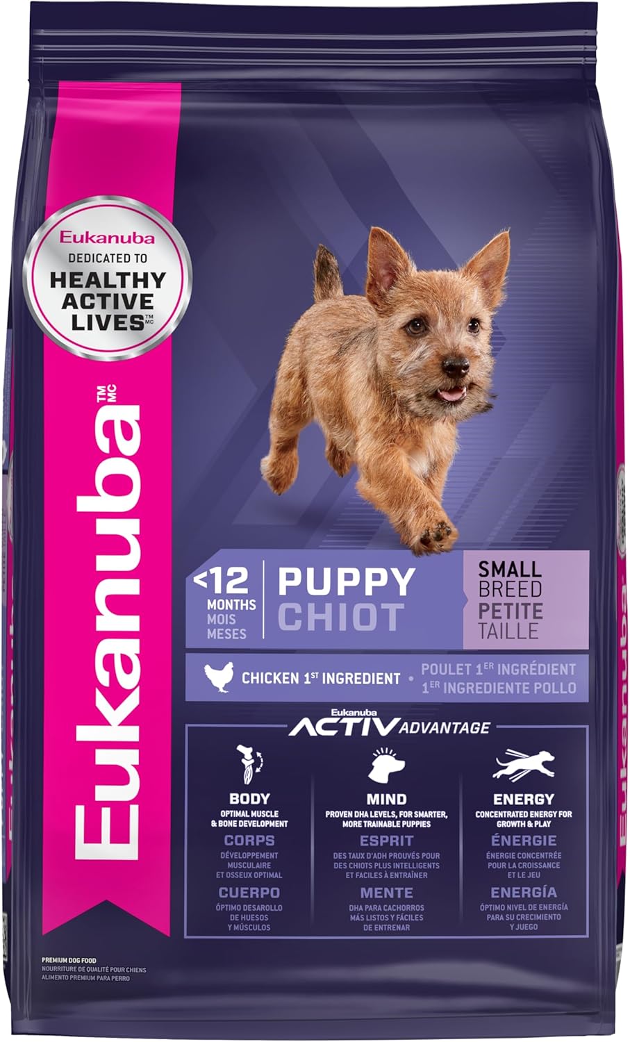 Eukanuba Puppy Small Breed Dry Dog Food, 4.5 lb Bag