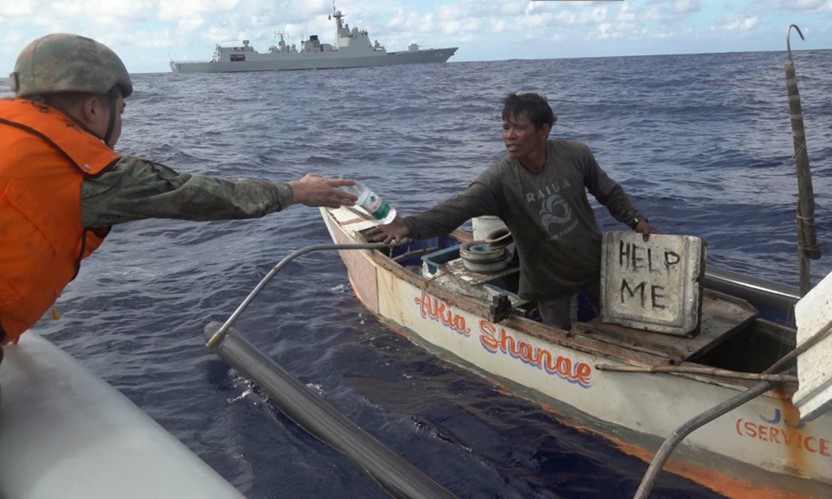 Exclusive: Chinese Navy warship rescues Philippine fisherman in South China Sea, provides humanitarian assistance