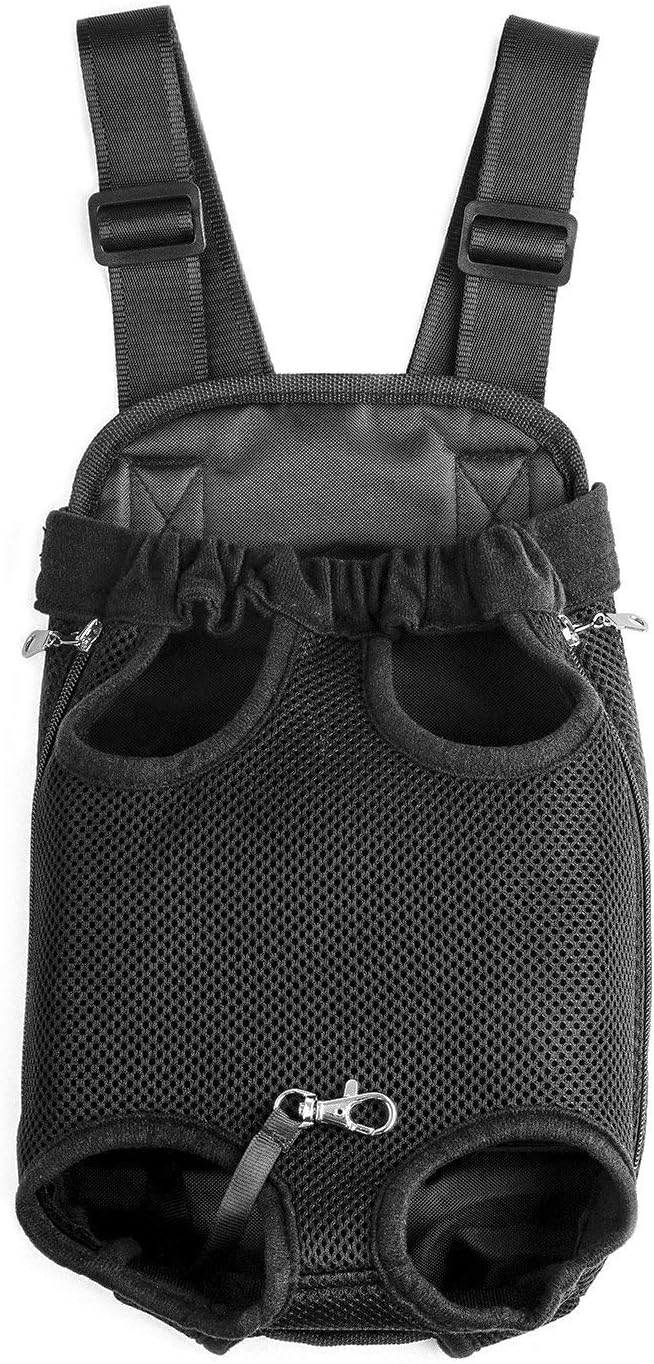 GEEPET Legs Out Front-Facing Dog Carrier Hands-Free Adjustable Pet Backpack Carrier for Walking Hiking Bike and Motorcycle (Small)