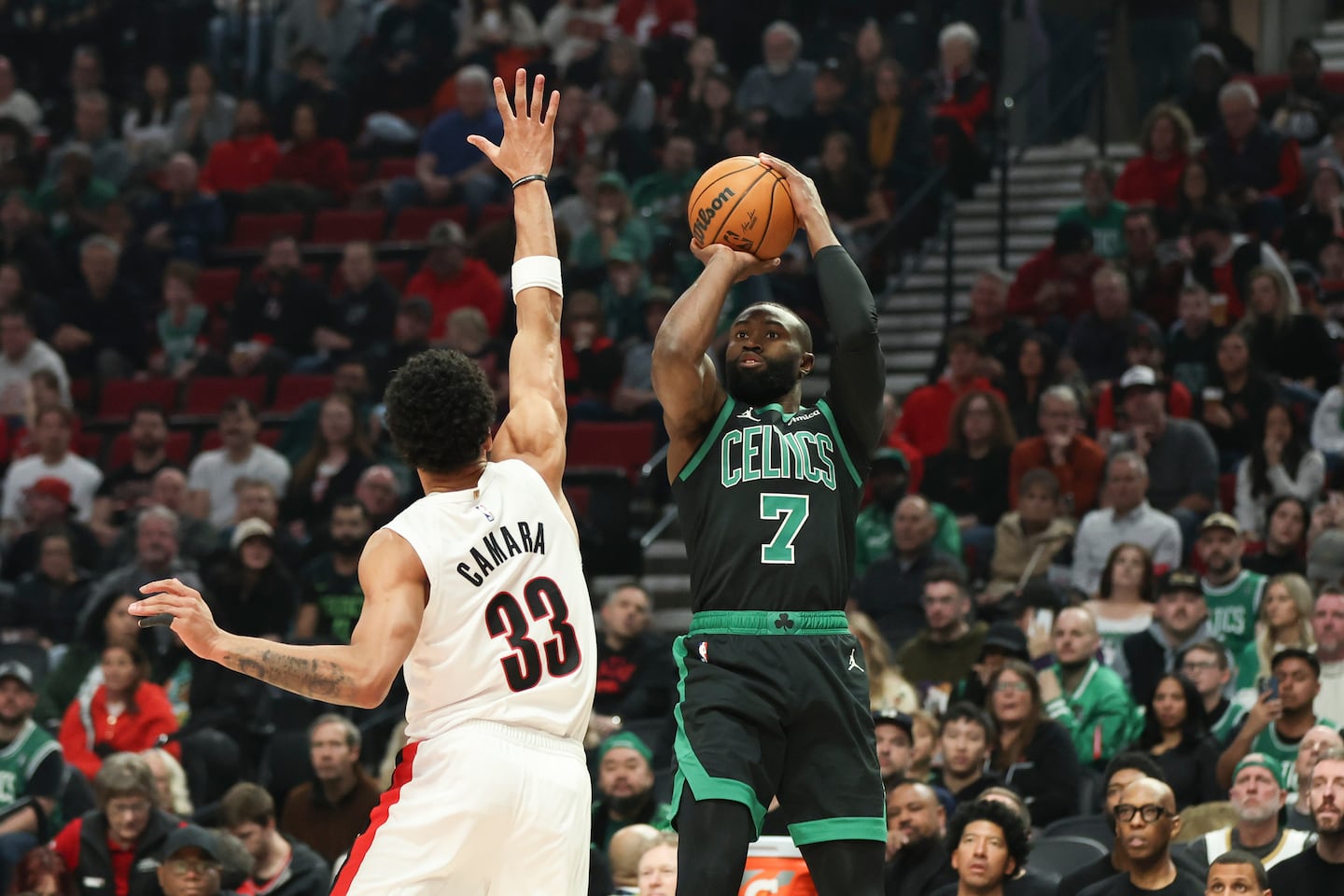 Jaylen Brown is elevating his game as the Celtics’ offense runs through him