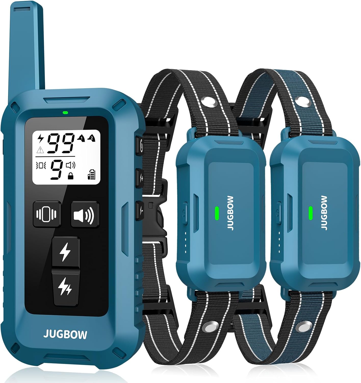 Jugbow Dog Shock Collar 2 Dogs – 4200FT Dog Training Collars with Remote, IPX8 Waterproof E-Collar for Dogs Training Rechargeable e-Collars for Large Medium Small Dogs (10-120lbs)