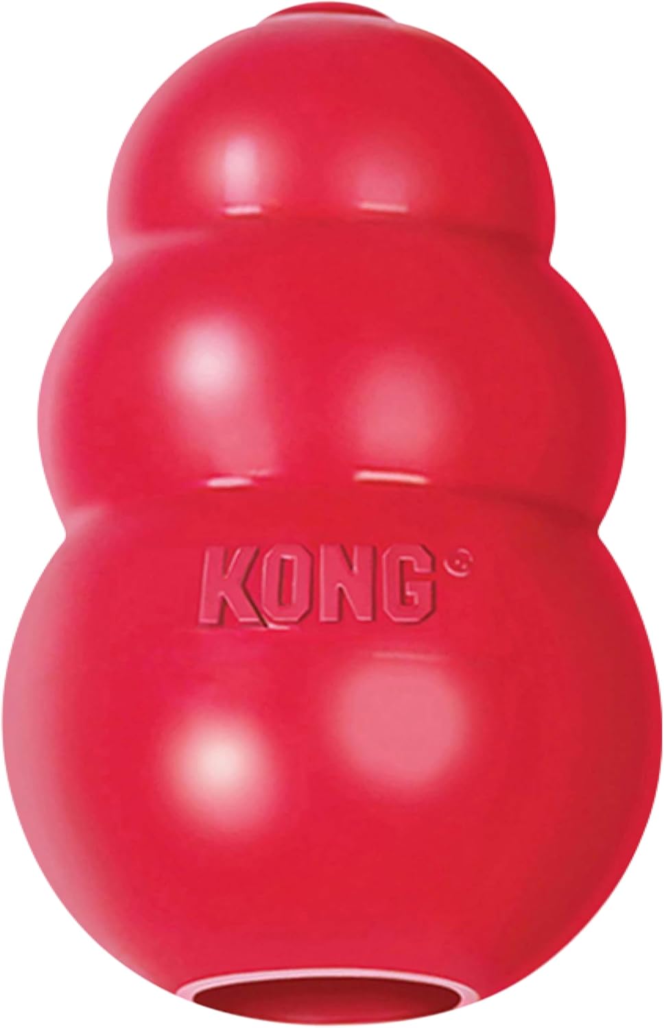 KONG Classic Stuffable Dog Toy – Fetch & Chew Toy for Dogs – Treat-Filling Capabilities & Erratic Bounce for Extended Play Time – Durable Natural Rubber Material – for Medium Dogs