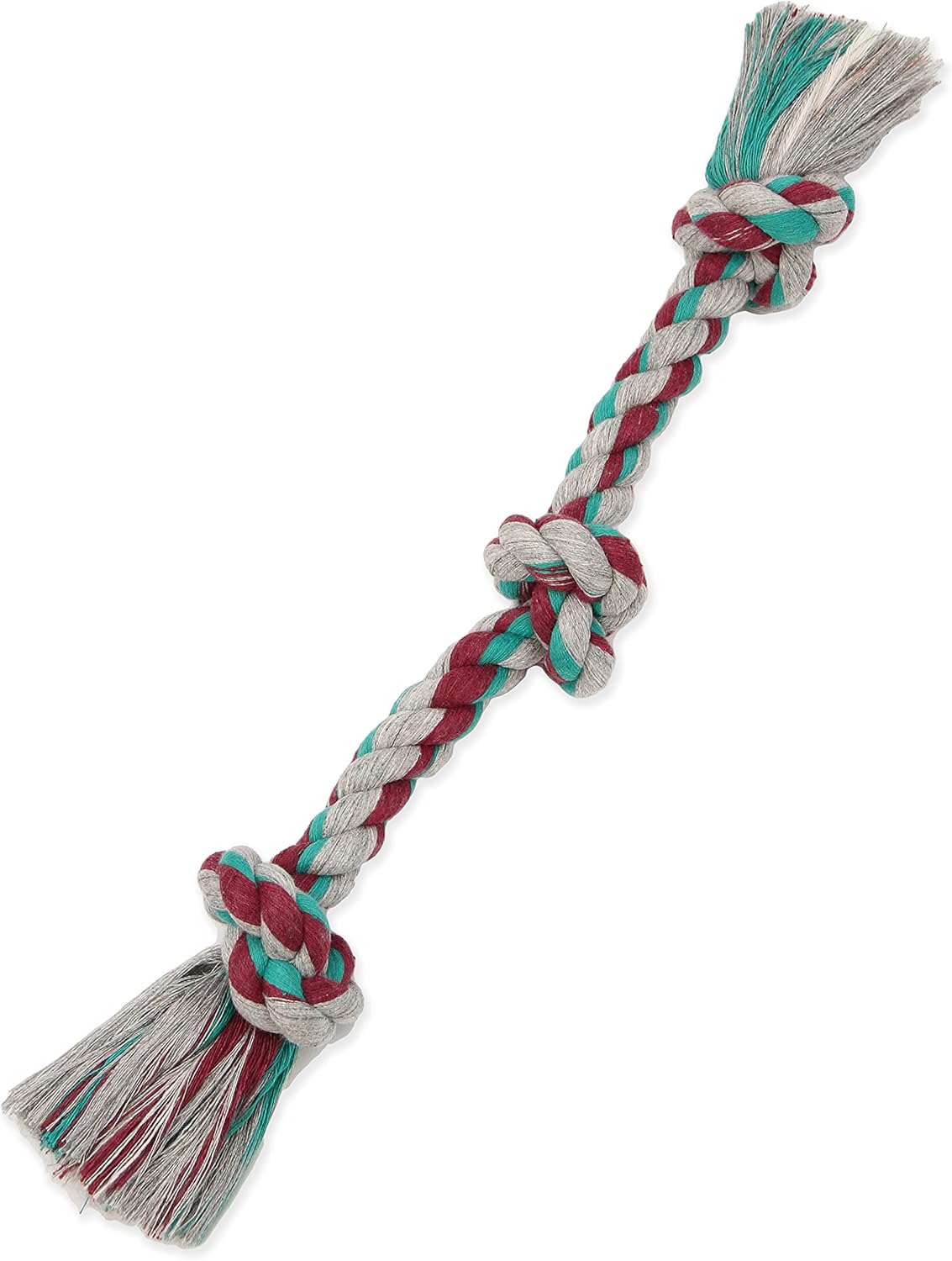 Mammoth Flossy Chews Color Rope Tug – Premium Cotton-Poly Tug Toy for Dogs – Interactive Rope– Dog Chew Toy, Assorted colors