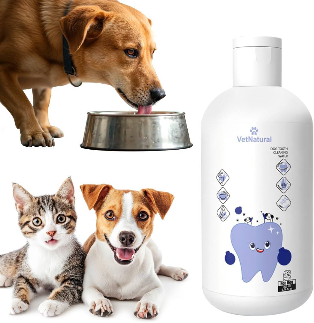 PawBright Dental Plus, Dog Dental Plus Water Natural, Odorless & Flavorless Formula to Fight Tartar Promote Healthy Gums, Easy Daily Use for All Pet 1pcs (8.45oz)