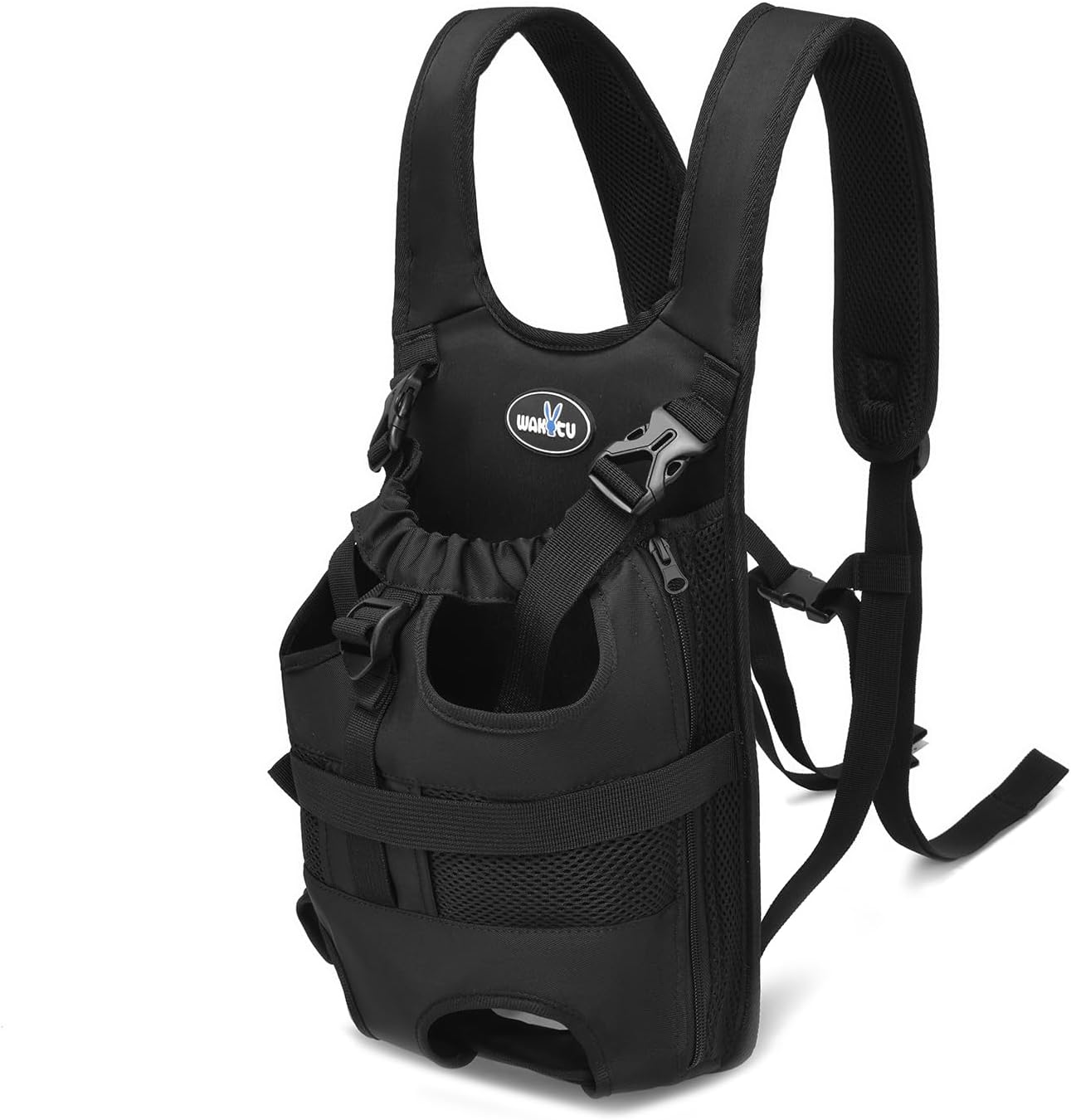 Pet Front Dog Carrier Backpacks, Adjustable Dog Backpack Carrier, Comfortable Shoulder Straps, Soft Sponge Cushion, Designed to Fit Pets, S Size, 2-7LB