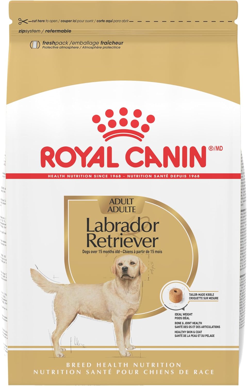 Royal Canin Labrador Retriever Adult Dry Dog Food, 30 lb bag