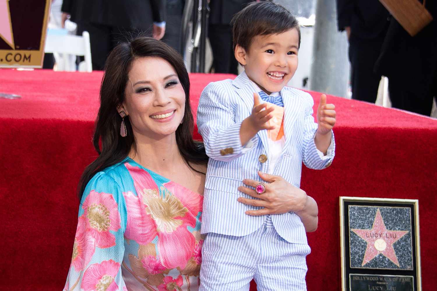 See Lucy Liu’s Rare Photos with Son Rockwell Lloyd