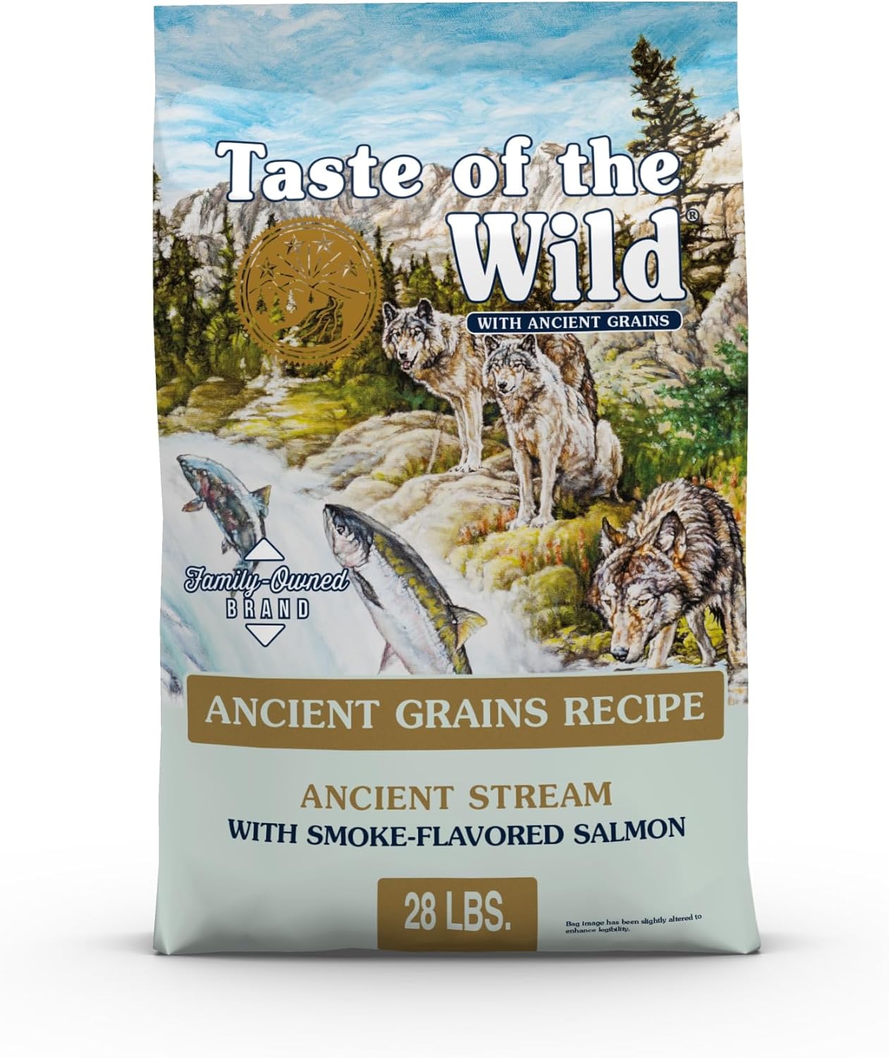 Taste Of The Wild Ancient Stream Canine Recipe With Smoke-Flavored Salmon And Ancient Grains 28lb