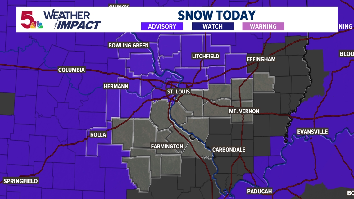 Weather Impact Alert: Snow for Monday afternoon, evening