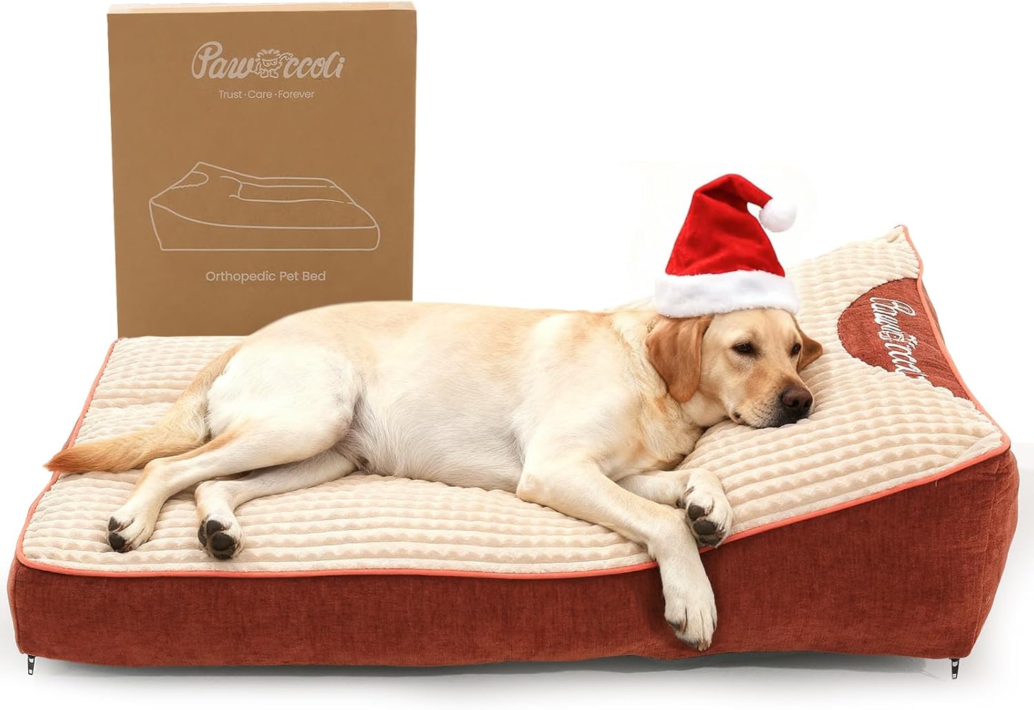 XL Dog Bed for Crate – Orthopedic Foam Crate Mat Large Comfy Flat Pet Beds with Removable Washable Cover, Suitable for Pet Up to 100 lbs(43”×28”×6”)