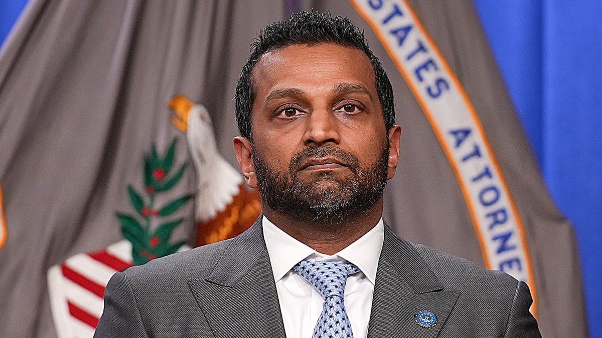 FBI Director Kash Patel at a DOJ news conference about the January 6 pipe bomber arrest.
